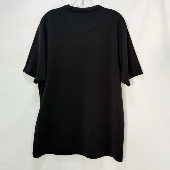 Perry Ellis Men’s Black T Shirt V-Neck Short Sleeve Size XL - Picture 3 of 12